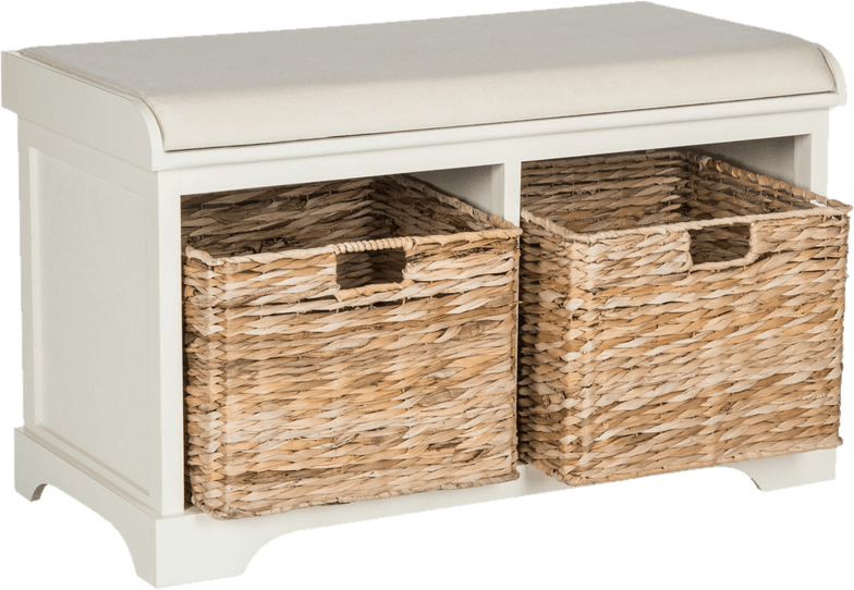 Santa Cruz Upholstered Cubby Storage Bench
