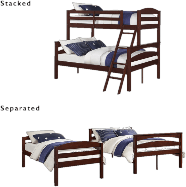 Everard Twin Over Full Solid Wood Standard Bunk Bed by Isabelle & Max™