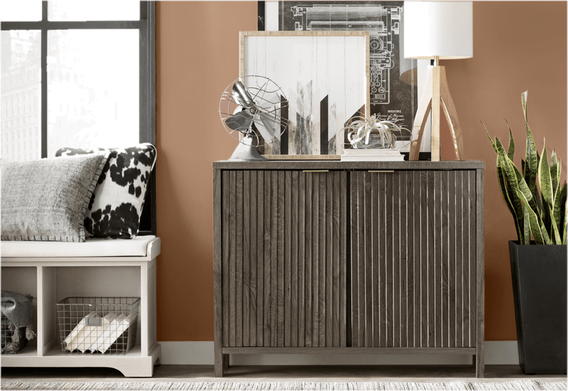 Santa Cruz Upholstered Cubby Storage Bench