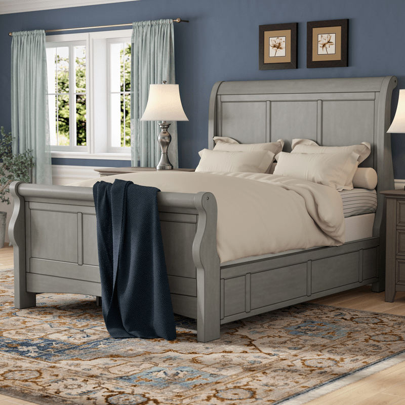 Riya Low Profile Sleigh Bed