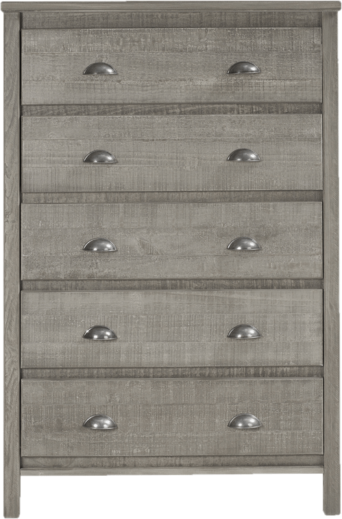 Mannion 5 Drawer 33" W Solid Wood Chest