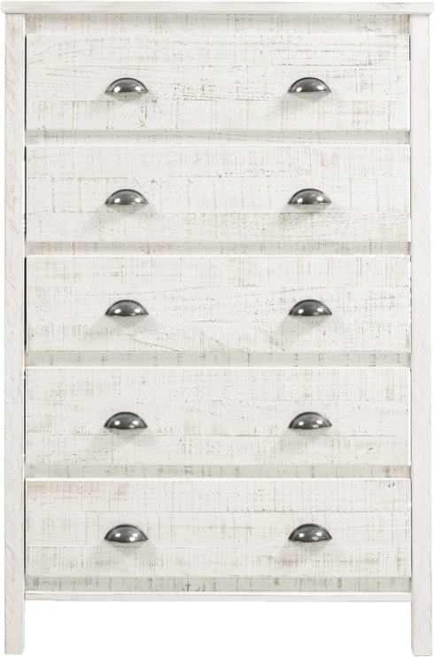 Mannion 5 Drawer 33" W Solid Wood Chest