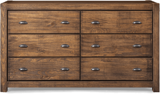 Montauk 6 Drawer 59.5'' W Solid Wood