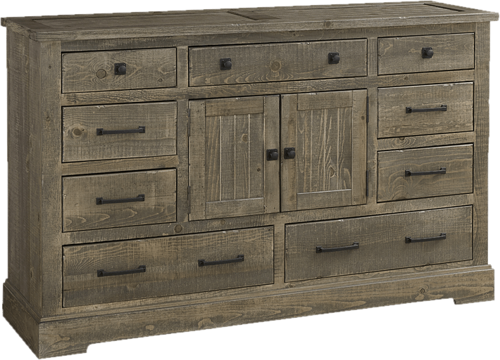 Newtowne 9 Drawer Combo Dresser with Mirror