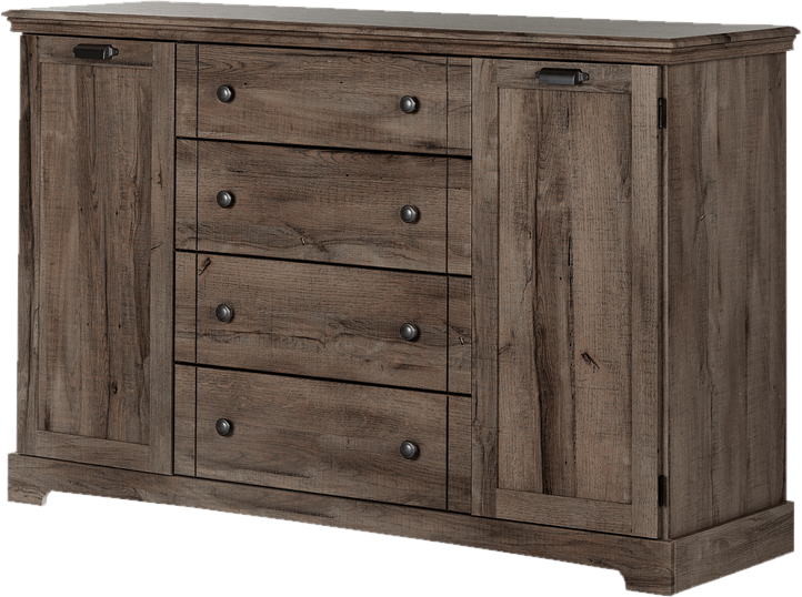 Avilla 4 Drawer 63.25" W Combo Dresser