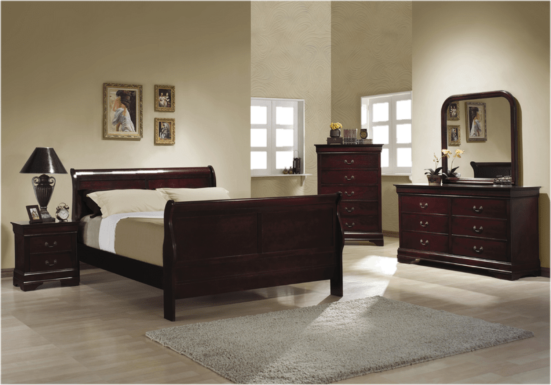 Fowey Queen Low Profile Sleigh Bed