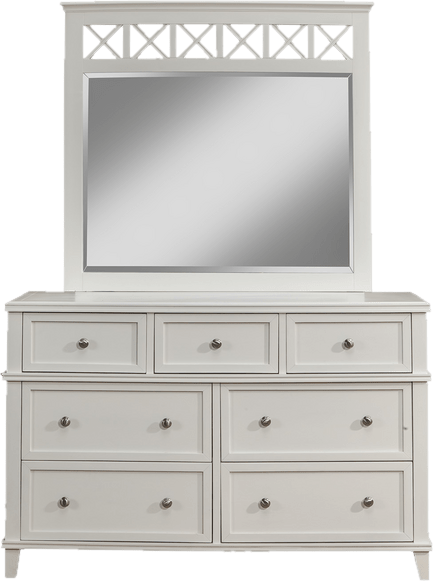 Marc 7 Drawer 57'' W Solid Wood Dresser