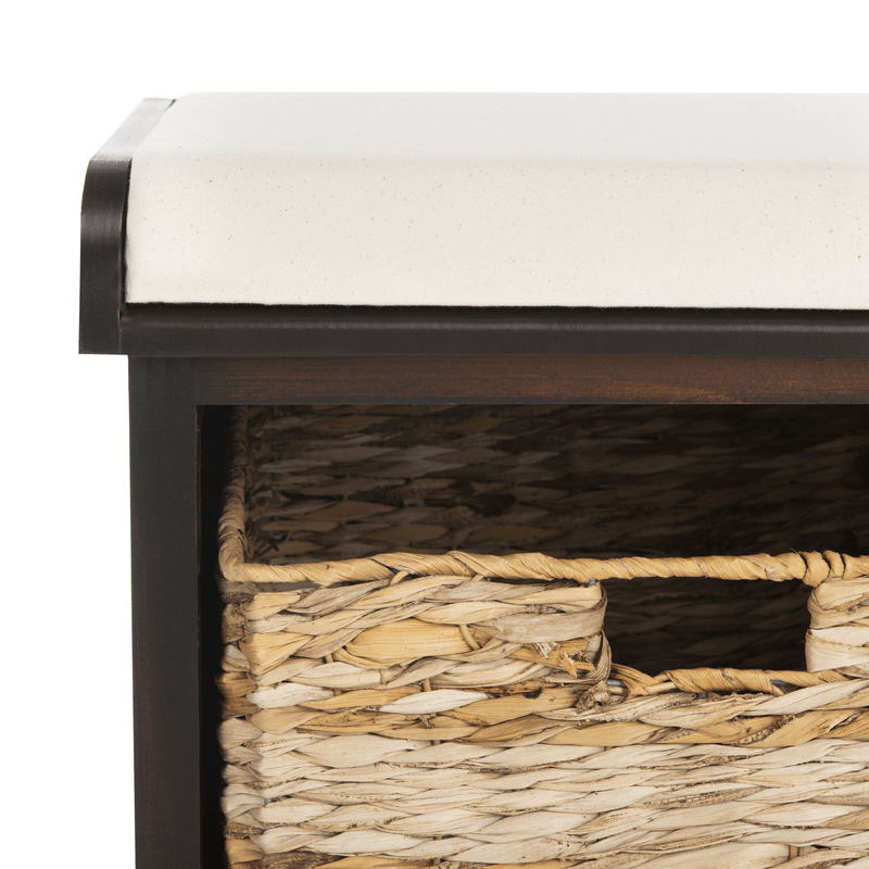 Santa Cruz Upholstered Cubby Storage Bench