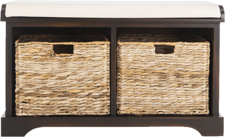 Santa Cruz Upholstered Cubby Storage Bench