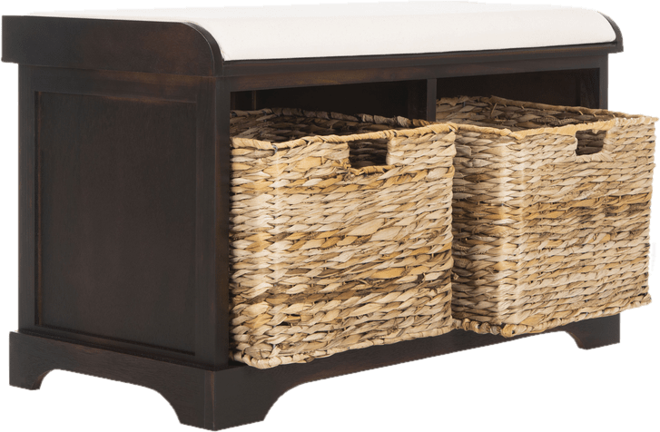 Santa Cruz Upholstered Cubby Storage Bench