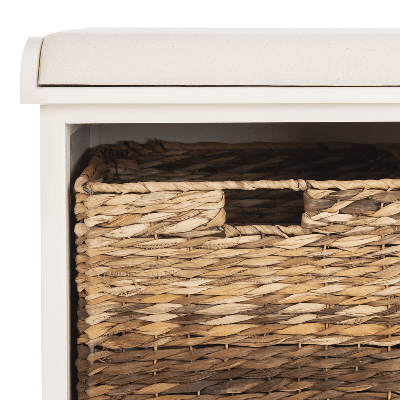 Santa Cruz Upholstered Cubby Storage Bench