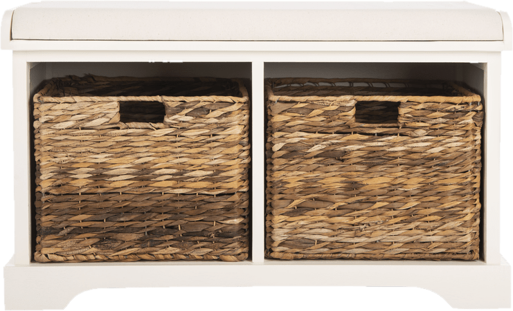 Santa Cruz Upholstered Cubby Storage Bench