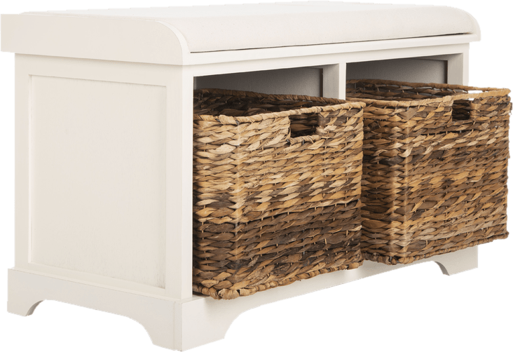 Santa Cruz Upholstered Cubby Storage Bench