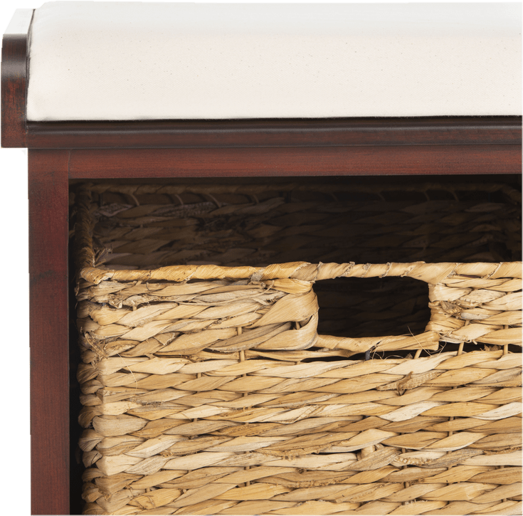 Santa Cruz Upholstered Cubby Storage Bench