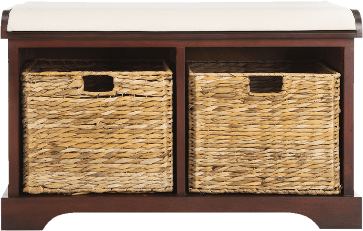 Santa Cruz Upholstered Cubby Storage Bench