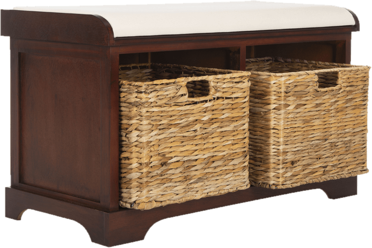 Santa Cruz Upholstered Cubby Storage Bench