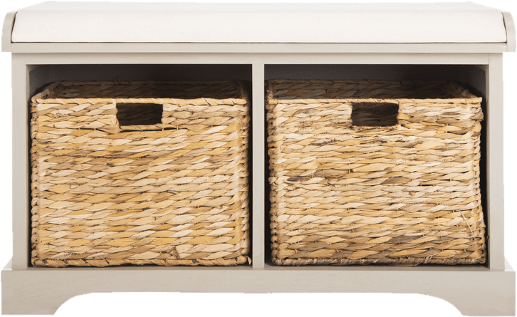 Santa Cruz Upholstered Cubby Storage Bench