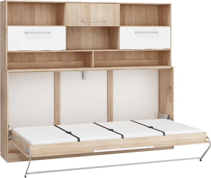 Ciel Storage Murphy Bed with Mattress