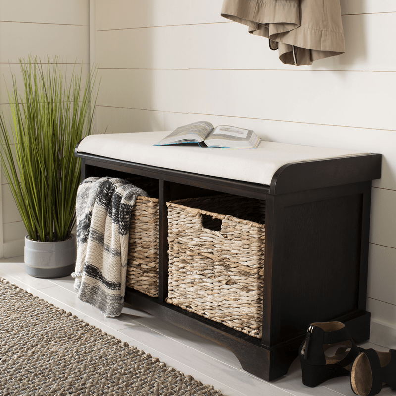 Santa Cruz Upholstered Cubby Storage Bench