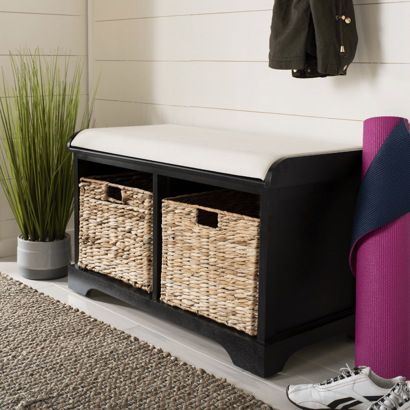 Santa Cruz Upholstered Cubby Storage Bench