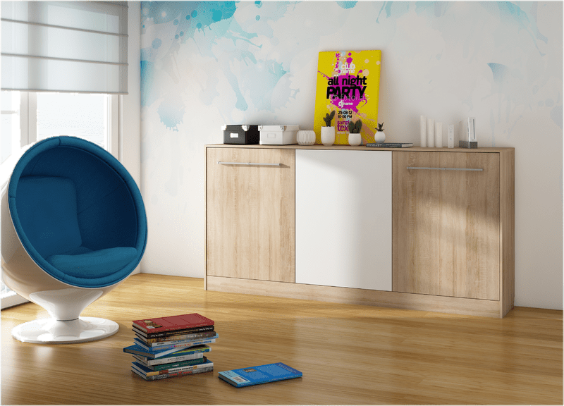 Ciel Murphy Bed with Mattress Size Full