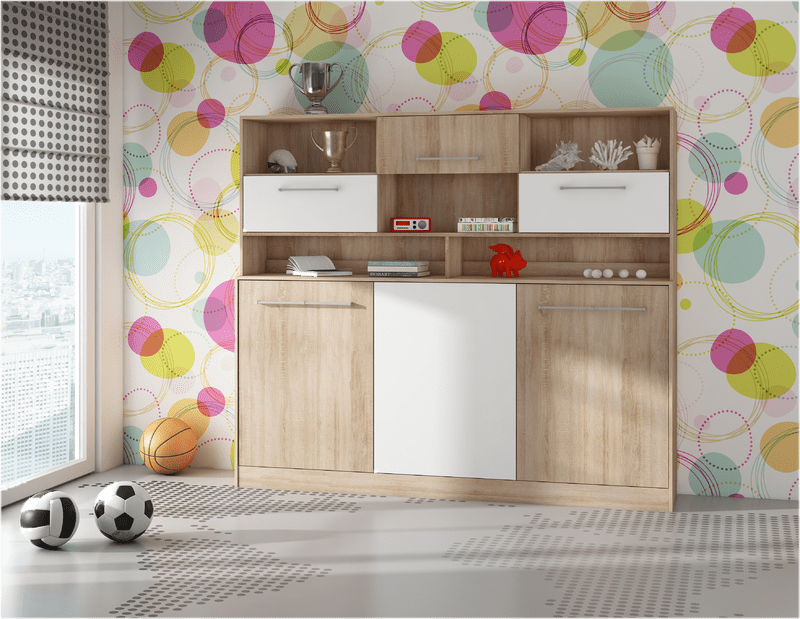 Ciel Storage Murphy Bed with Mattress