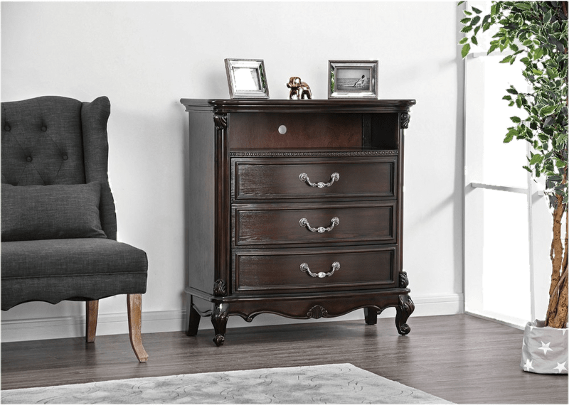 Voss Solid Wood 3 Drawer 37.5" W Media Chest