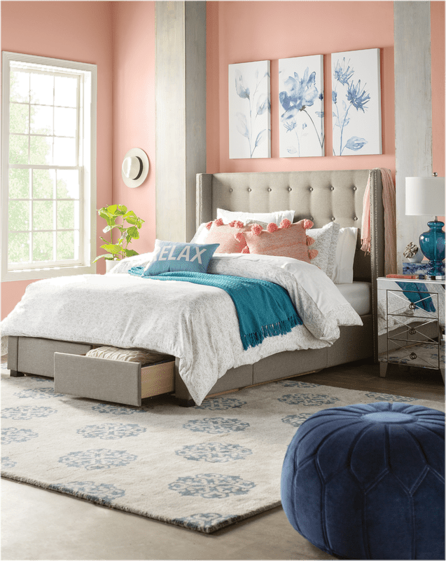 Aadya Tufted Upholstered Storage Standard Bed