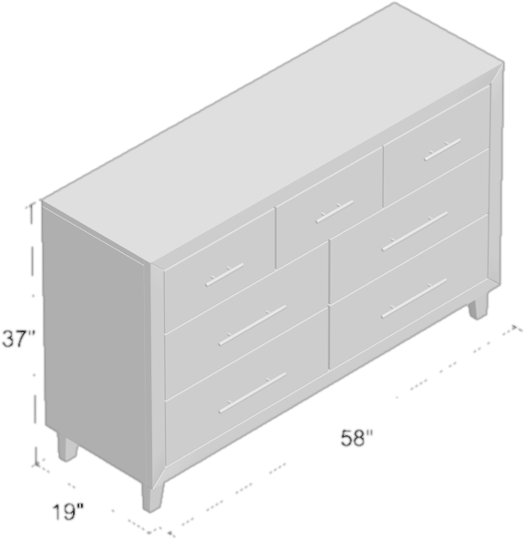 Siri 7 Drawer Dresser