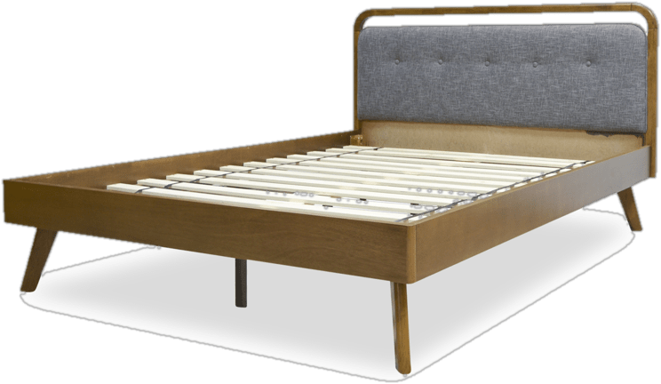 Thiel Tufted Solid Wood and Upholstered Platform Bed