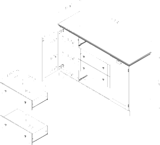 Avilla 4 Drawer 63.25" W Combo Dresser