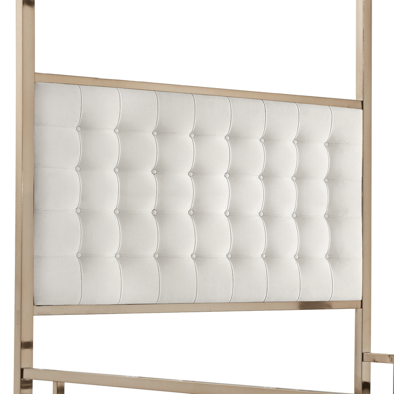 Pettaway Tufted Low Profile Canopy Bed