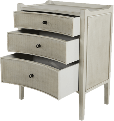 Janice Solid Wood 3 - Drawer Accent Chest