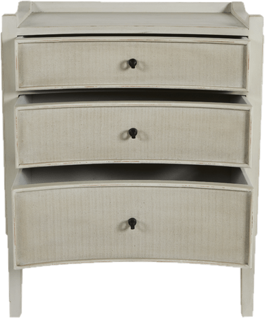 Janice Solid Wood 3 - Drawer Accent Chest