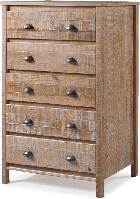 Mannion 5 Drawer 33" W Solid Wood Chest