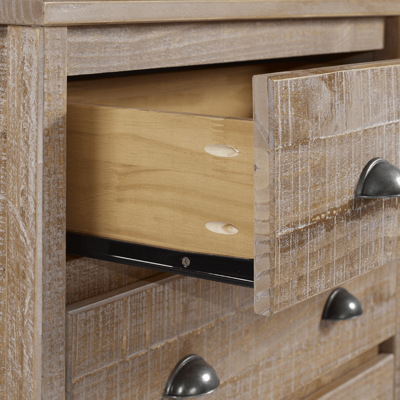 Mannion 5 Drawer 33" W Solid Wood Chest