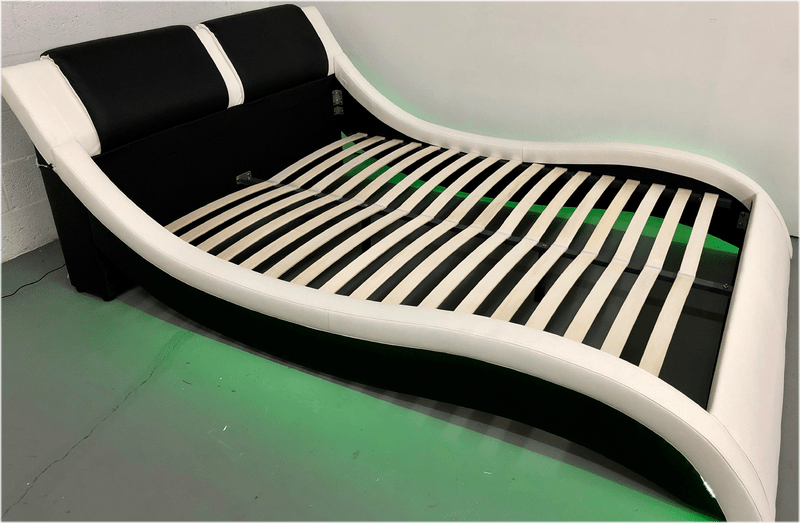 Abygaël Upholstered Low Profile Sleigh Bed