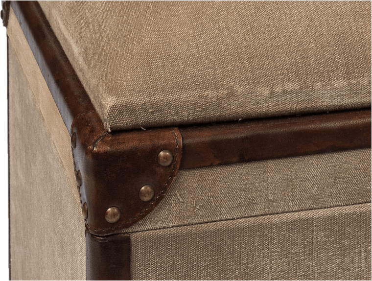 Moorman Leather Storage Bench