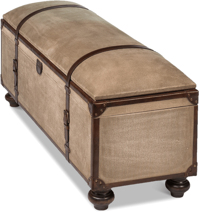 Moorman Leather Storage Bench