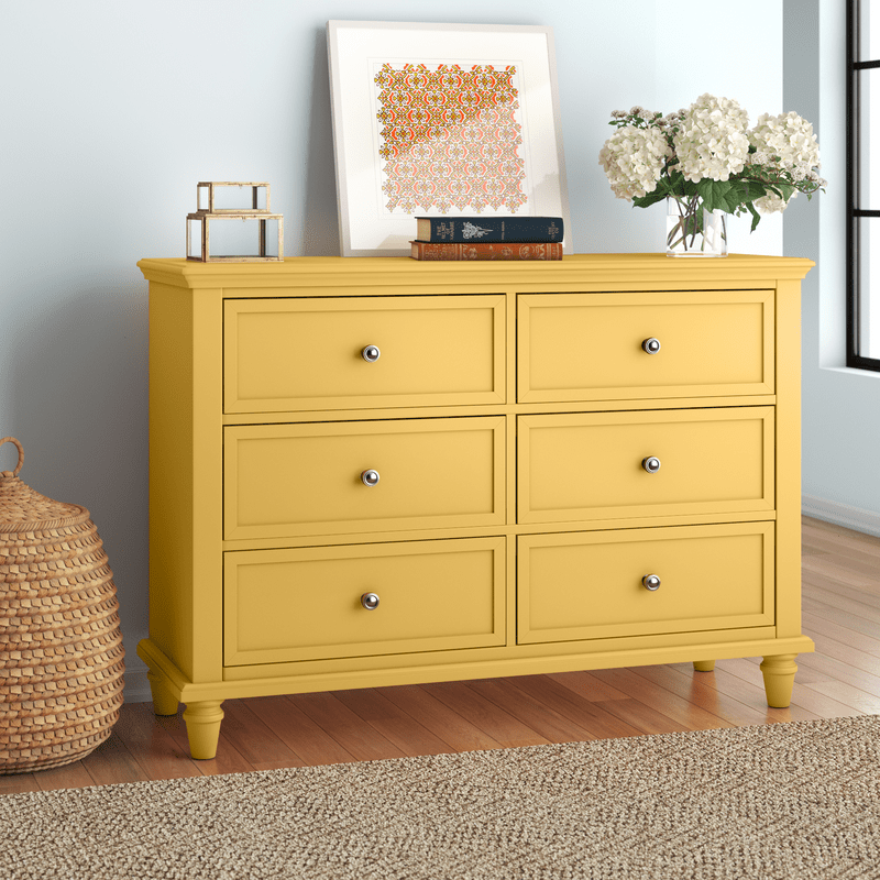 Rae 6 Drawer 54'' W Double Dresser